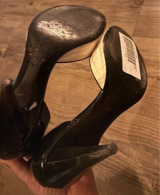 Tacones Chanel Blanco y Negro