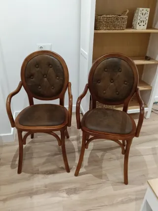 Set di 2 sedie in legno e velluto