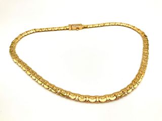 cadena oro 18k con circonita 24cm