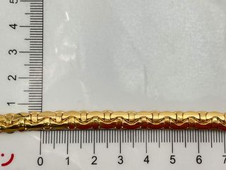 cadena oro 18k con circonita 22cm