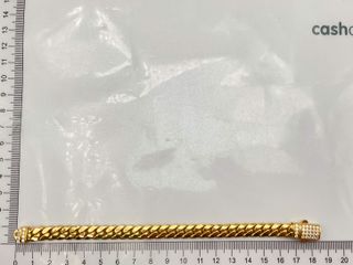 pulsera oro 18k con circonita