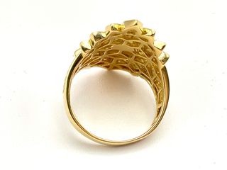 sello oro 18k con circonita
