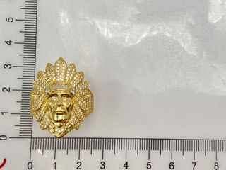 sello oro 18k con circonita