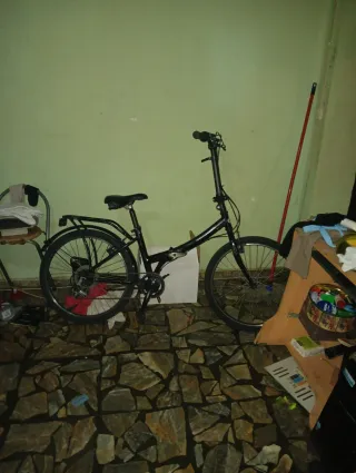 Bicicleta Plegable Negra
