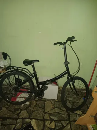 Bicicleta Plegable Negra