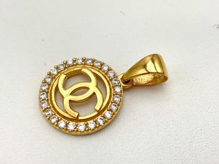 colgante oro 18k con circonita