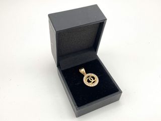colgante oro 18k con circonita