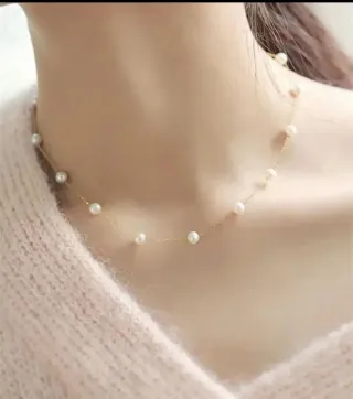 Collana donna oro 750 con perle