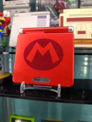 Game Boy Advance SP Roja y Plateada edición Mario