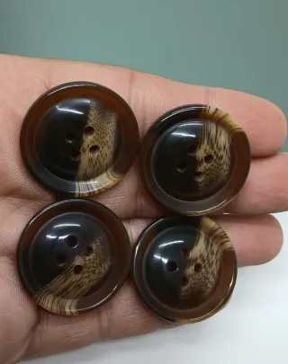 Set 4 Maxi Bottoni Vintage Galatite Anni 70/80