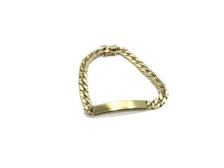 esclava oro 18k con circonita