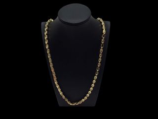 cadena oro 18k con circonita 30cm