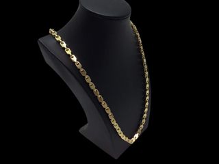 cadena oro 18k con circonita 30cm