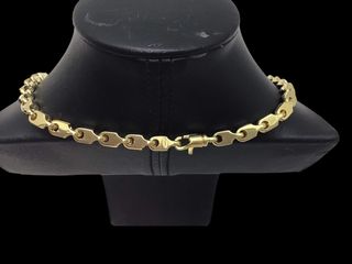 cadena oro 18k con circonita 30cm