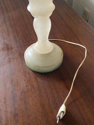 Lámpara de mesa vintage de alabastro