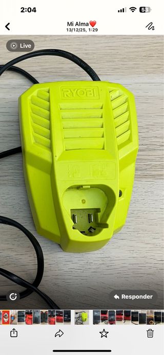 Cargador Ryobi