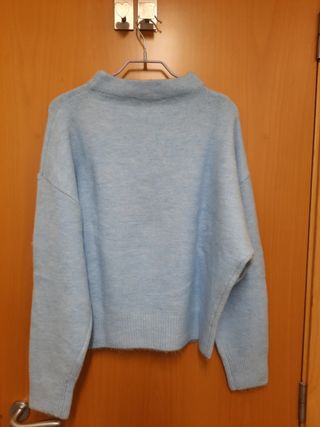 Jersey de abrigo azul Zara