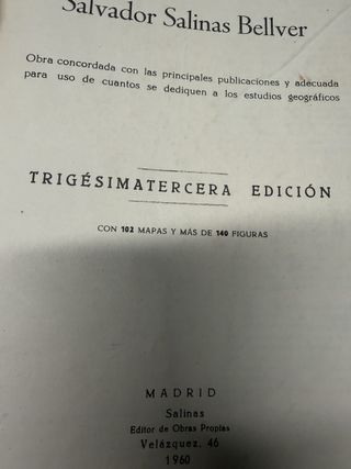 Atlas de Geografia universal, salvador salina - Libro