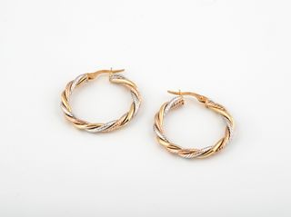 argollas oro 18k