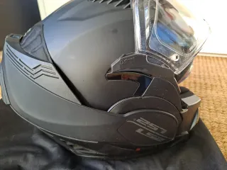 Casco modular negro mate LS2 FF900 Valiant II tall