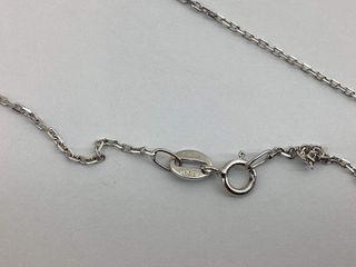 collar oro 18k con diamante de laboratorio 23cm