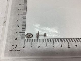 pendientes plata 925mm con piedra con circonita