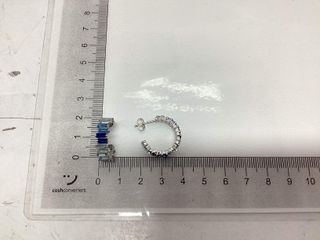 pendientes plata 925mm con piedra con circonita