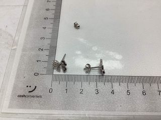 pendientes plata 925mm con piedra con circonita