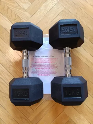 Juego 2 marcuernas exagonales 15kg (30kg) NUEVAS