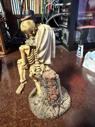 Set Calavera: Portacandele, Figura e Specchio in resina