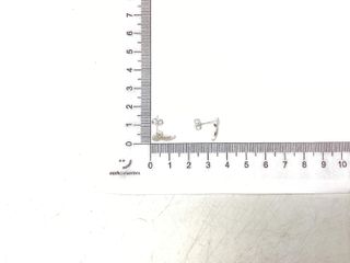 pendientes plata 925mm con piedra con circonita