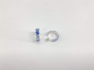 pendientes plata 925mm con piedra con circonita