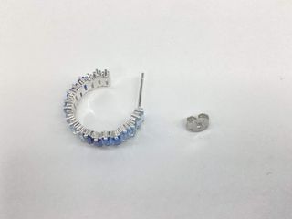 pendientes plata 925mm con piedra con circonita