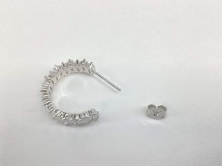 pendientes plata 925mm con piedra con circonita