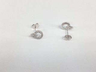 pendientes plata 925mm con piedra con circonita