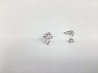 pendientes plata 925mm con piedra con circonita