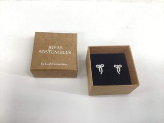 pendientes plata 925mm con piedra con circonita