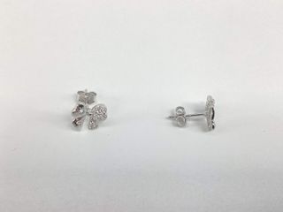 pendientes plata 925mm con piedra con circonita
