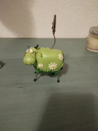 Vaca Decoración con Pinza para Fotos