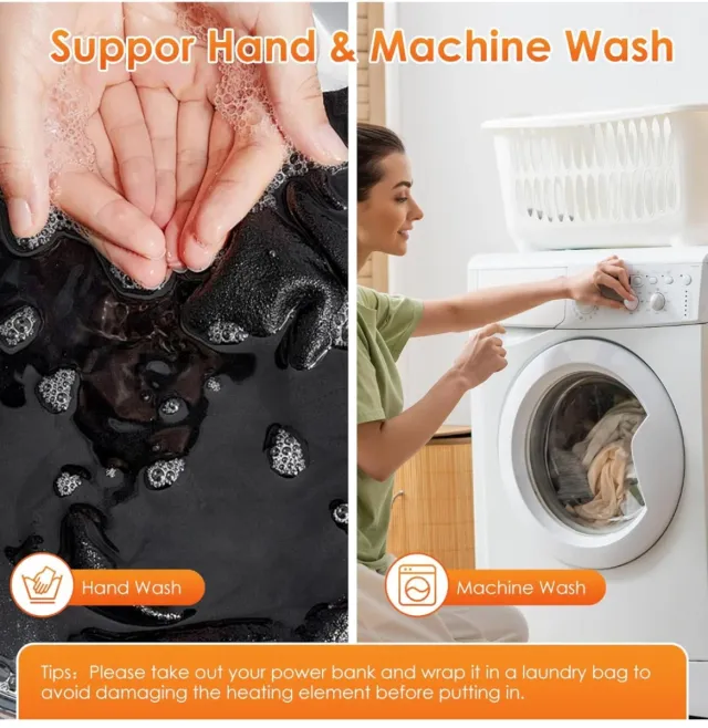 Chaleco Calefactable Unisex Negro(sin batería)