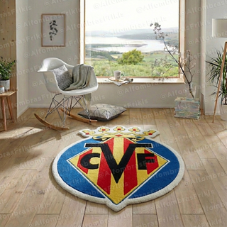 Alfombra Villarreal Escudo Fútbol