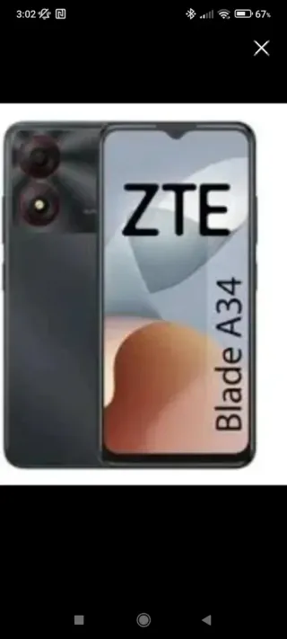 Móvil ZTE Blade A34 Negro/Gris