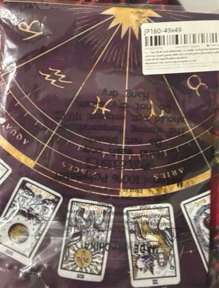 Baraja Tarot gatti neri + tappeto in tela 49cm