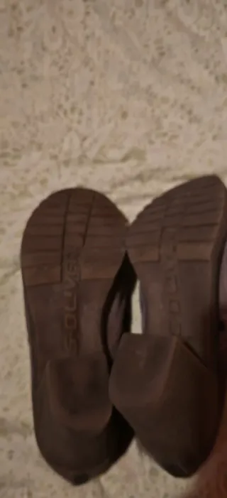 Botines ante piel marrón talla 40