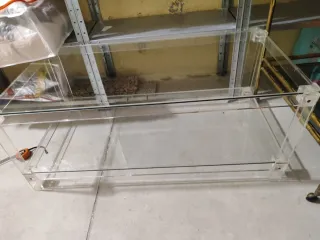 Mesa de centro de cristal moderna