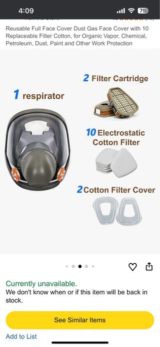 Máscara respiratoria reutilizable con filtro