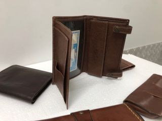 Lote artículos piel negro y marrón