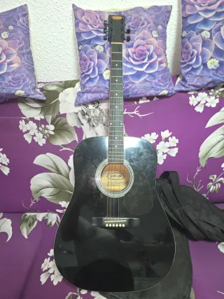 Guitarra Acústica Negra