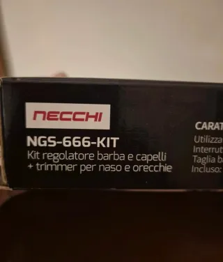 Kit Regolatore Barba e Capelli Necchi NGS-666-KIT