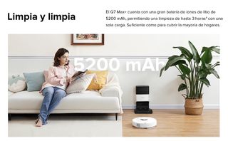 ROBOROCK Q7 MAX PLUS ,REACONDICIONADO señales de uso, Q7 max+ ROBOT ASPIRADOR + ESTACION AUTO VACIADO, negro